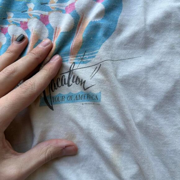 Rare Vintage 80s The GoGos Tour Band Tee Ragaln Shirt - Picture 7 of 8